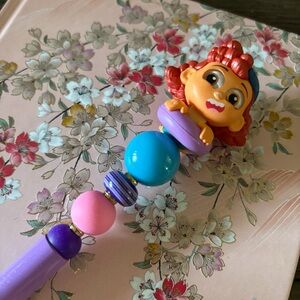 Disney Doorables: Luca: Giulia Marcovaldo summer handmade beaded pen